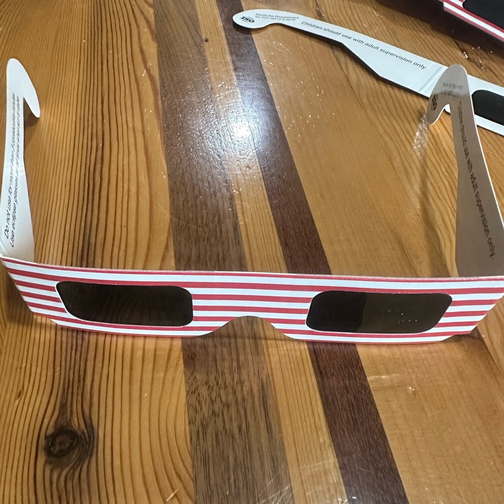 Solar Eclipse Glasses on 25 days left to order 4pairs ISO